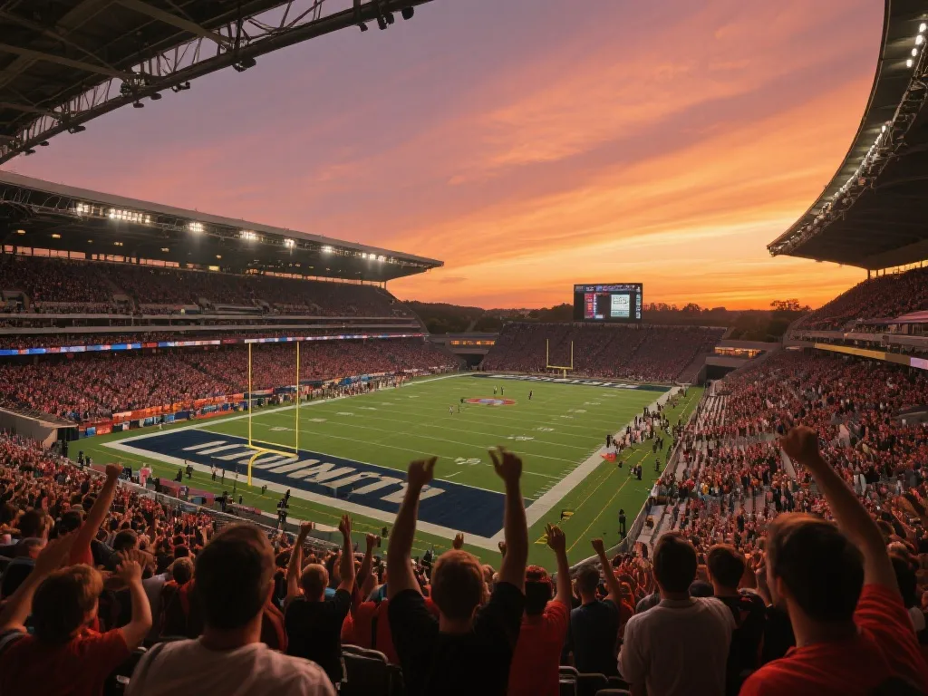 瓦伦西亚球迷在夕阳下为球队呐喊助威